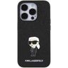 Karl Lagerfeld KLHCP15LGKNPSK iPhone 15 Pro 6.1" czarny/black hardcase Fixed Glitter Ikonik Logo Metal Pin na NearMe.pl