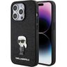 Karl Lagerfeld KLHCP15XGKNPSK iPhone 15 Pro Max 6.7" czarny/black hardcase Fixed Glitter Ikonik Logo Metal Pin na NearMe.pl
