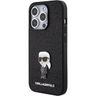 Karl Lagerfeld KLHCP15XGKNPSK iPhone 15 Pro Max 6.7" czarny/black hardcase Fixed Glitter Ikonik Logo Metal Pin na NearMe.pl