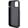 Karl Lagerfeld KLHCP15SSAKKNSCK iPhone 15 / 14 / 13 6.1" czarny/black hardcase Saffiano Cardslots and Stand Monogram Ikonik Patch na NearMe.pl