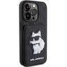 Karl Lagerfeld KLHCP15XSAKCNSCK iPhone 15 Pro Max 6.7" czarny/black hardcase Saffiano Cardslots and Stand Monogram Choupette na NearMe.pl