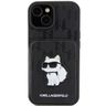 Karl Lagerfeld KLHCP15SSAKCNSCK iPhone 15 / 14 / 13 6.1" czarny/black hardcase Saffiano Cardslots and Stand Monogram Choupette na NearMe.pl