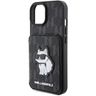 Karl Lagerfeld KLHCP15SSAKCNSCK iPhone 15 / 14 / 13 6.1" czarny/black hardcase Saffiano Cardslots and Stand Monogram Choupette na NearMe.pl