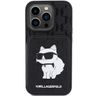 Karl Lagerfeld KLHCP15LSAKCNSCK iPhone 15 Pro 6.1" czarny/black hardcase Saffiano Cardslots and Stand Monogram Choupette na NearMe.pl