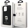 Karl Lagerfeld KLHCP14XSMHKNPK iPhone 14 Pro Max 6.7" czarny/black Silicone Ikonik Metal Pin na NearMe.pl