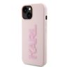 Karl Lagerfeld KLHCP15S3DMBKCP iPhone 15 / 14 / 13 6.1" różowy/pink hardcase 3D Rubber Glitter Logo na NearMe.pl