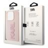 Karl Lagerfeld KLHCP15L3DMBKCP iPhone 15 Pro 6.1" różowy/pink hardcase 3D Rubber Glitter Logo na NearMe.pl