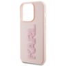 Karl Lagerfeld KLHCP15X3DMBKCP iPhone 15 Pro Max 6.7" różowy/pink hardcase 3D Rubber Glitter Logo na NearMe.pl
