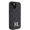 Karl Lagerfeld KLHCP15SPKLPKLK iPhone 15 / 14 / 13 6.1" czarny/black hardcase Leather Monogram Hot Stamp Metal Logo na NearMe.pl