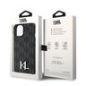 Karl Lagerfeld KLHCP15SPKLPKLK iPhone 15 / 14 / 13 6.1" czarny/black hardcase Leather Monogram Hot Stamp Metal Logo na NearMe.pl