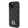 Karl Lagerfeld KLHCP15SPKLPKLK iPhone 15 / 14 / 13 6.1" czarny/black hardcase Leather Monogram Hot Stamp Metal Logo na NearMe.pl