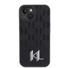 Karl Lagerfeld KLHCP15SPKLPKLK iPhone 15 / 14 / 13 6.1" czarny/black hardcase Leather Monogram Hot Stamp Metal Logo na NearMe.pl
