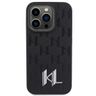 Karl Lagerfeld KLHCP15XPKLPKLK iPhone 15Pro Max 6.7" czarny/black hardcase Leather Monogram Hot Stamp Metal Logo na NearMe.pl