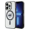Karl Lagerfeld KLHMP15LHCHNOTK iPhone 15Pro 6.1" transparent hardcase IML Choupette`s Head MagSafe na NearMe.pl