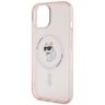 Karl Lagerfeld KLHMP15SHFCCNOP iPhone 15 / 14 / 13 6.1" różowy/pink hardcase IML Choupette MagSafe na NearMe.pl