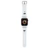 Karl Lagerfeld Pasek KLAWLSLKCNH Apple Watch 42/44/45/49mm biały/white strap 3D Rubber Karl&Choupette Heads na NearMe.pl
