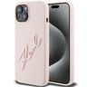 Karl Lagerfeld KLHCP15SSKSBMCP iPhone 15 / 14 / 13 6.1" różowy/pink hardcase Silicone Karl Script na NearMe.pl