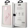 Karl Lagerfeld KLHCP15SSKSBMCP iPhone 15 / 14 / 13 6.1" różowy/pink hardcase Silicone Karl Script na NearMe.pl