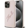 Karl Lagerfeld KLHCP15XSKSBMCP iPhone 15 Pro Max 6.7" różowy/pink hardcase Silicone Karl Script na NearMe.pl