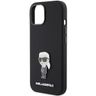 Karl Lagerfeld KLHCP15SSMHKNPK iPhone 15 / 14 / 13 6.1" czarny/black Silicone Ikonik Metal Pin na NearMe.pl