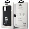 Karl Lagerfeld KLHCP15SSMHKNPK iPhone 15 / 14 / 13 6.1" czarny/black Silicone Ikonik Metal Pin na NearMe.pl