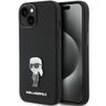 Karl Lagerfeld KLHCP15SSMHKNPK iPhone 15 / 14 / 13 6.1" czarny/black Silicone Ikonik Metal Pin na NearMe.pl