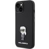 Karl Lagerfeld KLHCP15SSMHKNPK iPhone 15 / 14 / 13 6.1" czarny/black Silicone Ikonik Metal Pin na NearMe.pl