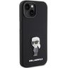 Karl Lagerfeld KLHCP15MSMHKNPK iPhone 15 Plus / 14 Plus 6.7" czarny/black Silicone Ikonik Metal Pin na NearMe.pl