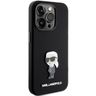 Karl Lagerfeld KLHCP15XSMHKNPK iPhone 15 Pro Max 6.7" czarny/black Silicone Ikonik Metal Pin na NearMe.pl