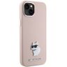 Karl Lagerfeld KLHCP15SSMHCNPP iPhone 15 / 14 / 13 6.1" różowy/pink Silicone Choupette Metal Pin na NearMe.pl