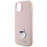 Karl Lagerfeld KLHCP15SSMHCNPP iPhone 15 / 14 / 13 6.1" różowy/pink Silicone Choupette Metal Pin na NearMe.pl