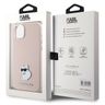 Karl Lagerfeld KLHCP15SSMHCNPP iPhone 15 / 14 / 13 6.1" różowy/pink Silicone Choupette Metal Pin na NearMe.pl