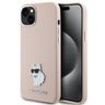 Karl Lagerfeld KLHCP15SSMHCNPP iPhone 15 / 14 / 13 6.1" różowy/pink Silicone Choupette Metal Pin na NearMe.pl