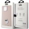 Karl Lagerfeld KLHCP15XSMHCNPP iPhone 15 Pro Max 6.7" różowy/pink Silicone Choupette Metal Pin na NearMe.pl