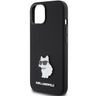 Karl Lagerfeld KLHCP15SSMHCNPK iPhone 15 / 14 / 13 6.1" czarny/black Silicone Choupette Metal Pin na NearMe.pl