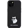 Karl Lagerfeld KLHCP15SSMHCNPK iPhone 15 / 14 / 13 6.1" czarny/black Silicone Choupette Metal Pin na NearMe.pl