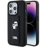 Karl Lagerfeld KLHCP15LGSAKCPK iPhone 15 Pro 6.1" czarny/black hardcase Gripstand Saffiano Karl&Choupette Pins na NearMe.pl