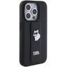 Karl Lagerfeld KLHCP15LGSACHPK iPhone 15 Pro 6.1" czarny/black hardcase Gripstand Saffiano Choupette Pins na NearMe.pl