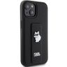 Karl Lagerfeld KLHCP15SGSACHPK iPhone 15 / 14 / 13 6.1" czarny/black hardcase Gripstand Saffiano Choupette Pins na NearMe.pl