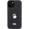 Karl Lagerfeld KLHCP15SGSACHPK iPhone 15 / 14 / 13 6.1" czarny/black hardcase Gripstand Saffiano Choupette Pins na NearMe.pl