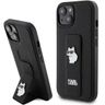 Karl Lagerfeld KLHCP15MGSACHPK iPhone 15 Plus / 14 Plus 6.7" czarny/black hardcase Gripstand Saffiano Choupette Pins na NearMe.pl