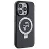 Karl Lagerfeld KLHMP15LHMRSKCK iPhone 15 Pro 6.1" czarny/black hardcase Ring Stand Karl&Choupettte MagSafe na NearMe.pl