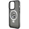 Karl Lagerfeld KLHMP15LHMRSKCK iPhone 15 Pro 6.1" czarny/black hardcase Ring Stand Karl&Choupettte MagSafe na NearMe.pl