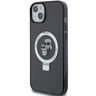 Karl Lagerfeld KLHMP15SHMRSKCK iPhone 15 / 14 / 13 6.1" czarny/black hardcase Ring Stand Karl&Choupettte MagSafe na NearMe.pl