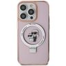 Karl Lagerfeld KLHMP15LHMRSKCP iPhone 15 Pro 6.1" różowy/pink hardcase Ring Stand Karl&Choupettte MagSafe na NearMe.pl