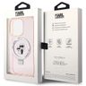 Karl Lagerfeld KLHMP15LHMRSKCP iPhone 15 Pro 6.1" różowy/pink hardcase Ring Stand Karl&Choupettte MagSafe na NearMe.pl