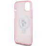 Karl Lagerfeld KLHMP15SHMRSKCP iPhone 15 / 14 / 13 6.1" różowy/pink hardcase Ring Stand Karl&Choupettte MagSafe na NearMe.pl