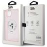 Karl Lagerfeld KLHMP15SHMRSKCP iPhone 15 / 14 / 13 6.1" różowy/pink hardcase Ring Stand Karl&Choupettte MagSafe na NearMe.pl