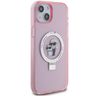 Karl Lagerfeld KLHMP15MHMRSKCP iPhone 15 Plus / 14 Plus 6.7" różowy/pink hardcase Ring Stand Karl&Choupettte MagSafe na NearMe.pl