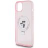 Karl Lagerfeld KLHMP15MHMRSKCP iPhone 15 Plus / 14 Plus 6.7" różowy/pink hardcase Ring Stand Karl&Choupettte MagSafe na NearMe.pl